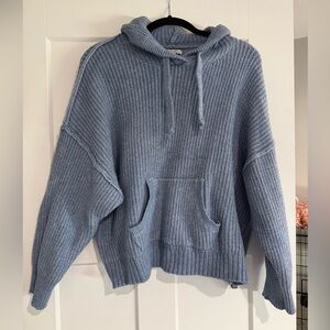 American Age Light Blue Hooded Sweater